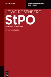 Book cover of §§ 359-373a (27th ed.) by Frank Peter Schuster