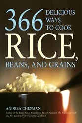 Book cover of 366 Delicious Ways to Cook Rice, Beans, and Grains by Andrea Chesman