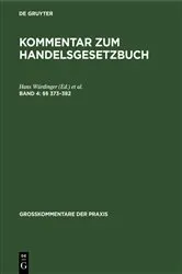 Book cover of (§§ 373–382) (2nd ed.) by Hans Würdinger