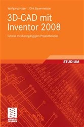 Book cover of 3D-CAD mit Inventor 2008 by Wolfgang Häger