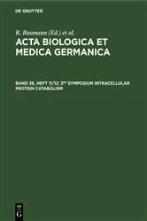 Book cover of 3rd Symposium Intracellular Protein Catabolism by R. Baumann