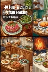 Book cover of 40 Four Seasons of German Cooking by Kelly Johnson