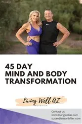 Book cover of 45 Day Mind and Body Transformation by Susan Filer