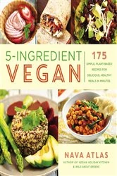Book cover of 5-Ingredient Vegan by Nava Atlas