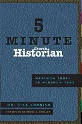 Book cover of 5 Minute Church Historian by Rick Cornish