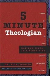 Book cover of 5 Minute Theologian by Rick Cornish