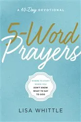 Book cover of 5-Word Prayers by Lisa Whittle
