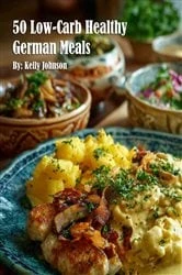 Book cover of 50 Low-Carb Healthy German Meals by N/A