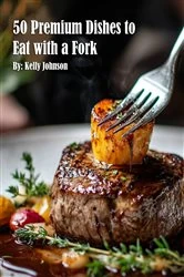 Book cover of 50 Premium Dishes to Eat with a Fork by Kelly Johnson