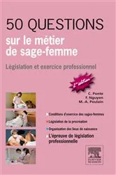 Book cover of 50 questions sur le métier de sage-femme (2nd ed.) by Carène Ponte