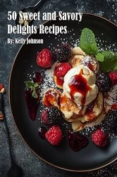 Book cover of 50 Sweet and Savory Delights Recipes by Kelly Johnson