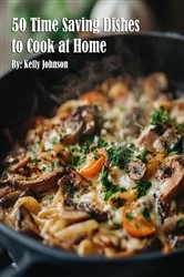 Book cover of 50 Time Saving Dishes to Cook at Home by Kelly Johnson