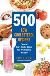 Book cover of 500 Low-Cholesterol Recipes by Dick Logue