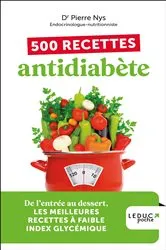 Book cover of 500 recettes antidiabète by Unknown