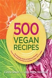 Book cover of 500 Vegan Recipes by Celine Steen