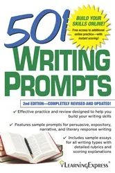 Book cover of 501 Writing Prompts (2nd ed.) by LLC LearningExpress