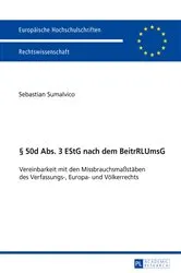 Book cover of § 50d Abs. 3 EStG nach dem BeitrRLUmsG by Sebastian Sumalvico