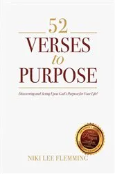 Book cover of 52 Verses to Purpose by Niki Lee Flemming