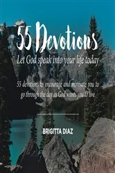 Book cover of 55 Devotions by Brigitta Diaz