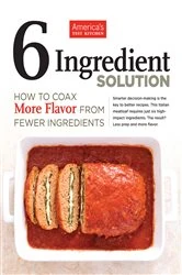 Book cover of 6 Ingredient Solution by America's Test Kitchen