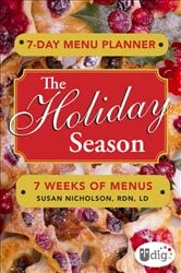 Book cover of 7-Day Menu Planner: The Holiday Season by N/A
