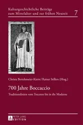 Book cover of 700 Jahre Boccaccio by C. Bertelsmeier-Kierst