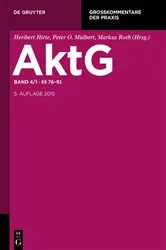 Book cover of §§ 76-91 (5th ed.) by Mathias Habersack