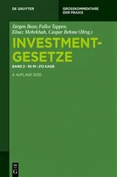 Book cover of §§ 91 - 213 KAGB (4th ed.) by Jürgen Baur
