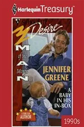 Book cover of A Baby in His In-Box by Jennifer Greene