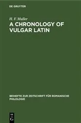 Book cover of A Chronology of Vulgar Latin by Unknown