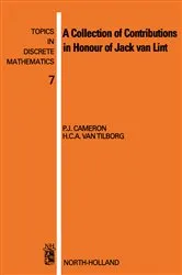 Book cover of A Collection of Contributions in Honour of Jack van Lint by Unknown