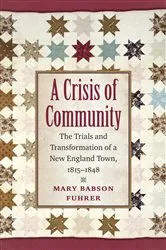Book cover of A Crisis of Community by Mary Babson Fuhrer