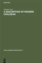 Book cover of A Description of Modern Chaldean by Solomon I. Sara