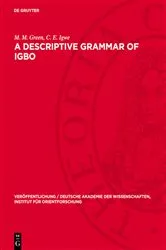 Book cover of A Descriptive Grammar of Igbo by M. M. Green