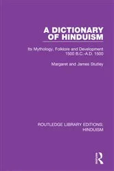 Book cover of A Dictionary of Hinduism by Margaret and James Stutley