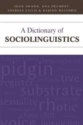 Book cover of A Dictionary of Sociolinguistics by Joan Swann