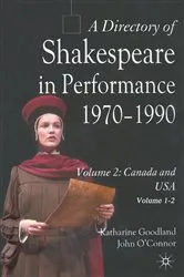 Book cover of A Directory of Shakespeare in Performance 1970-1990 by J. O'Connor