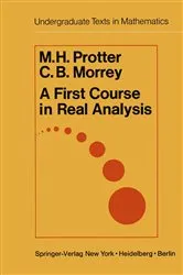 Book cover of A First Course in Real Analysis by M.H. Protter