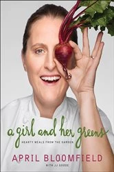 Book cover of A Girl and Her Greens by April Bloomfield