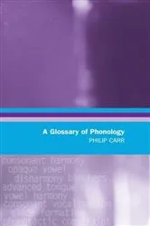 Book cover of A Glossary of Phonology by Philip Carr