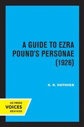 Book cover of A Guide to Ezra Pound's Personae (1926) by K. K. Ruthven