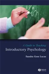 Book cover of A Guide to Teaching Introductory Psychology by Sandra Goss Lucas