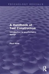 Book cover of A Handbook of Test Construction by Paul Kline
