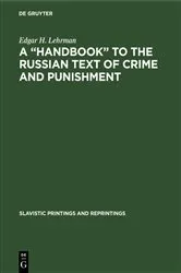 Book cover of A “Handbook” to the Russian Text of Crime and Punishment by Edgar H. Lehrman