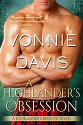 Book cover of A Highlander's Obsession by Vonnie Davis