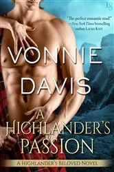 Book cover of A Highlander's Passion by Vonnie Davis