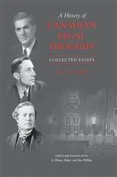 Book cover of A History of Canadian Legal Thought by R.C.B. Risk