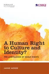 Book cover of A Human Right to Culture and Identity by Janne Mende