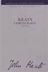 Book cover of A Keats Chronology by F B Pinion