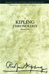 Book cover of A Kipling Chronology by Harold Orel